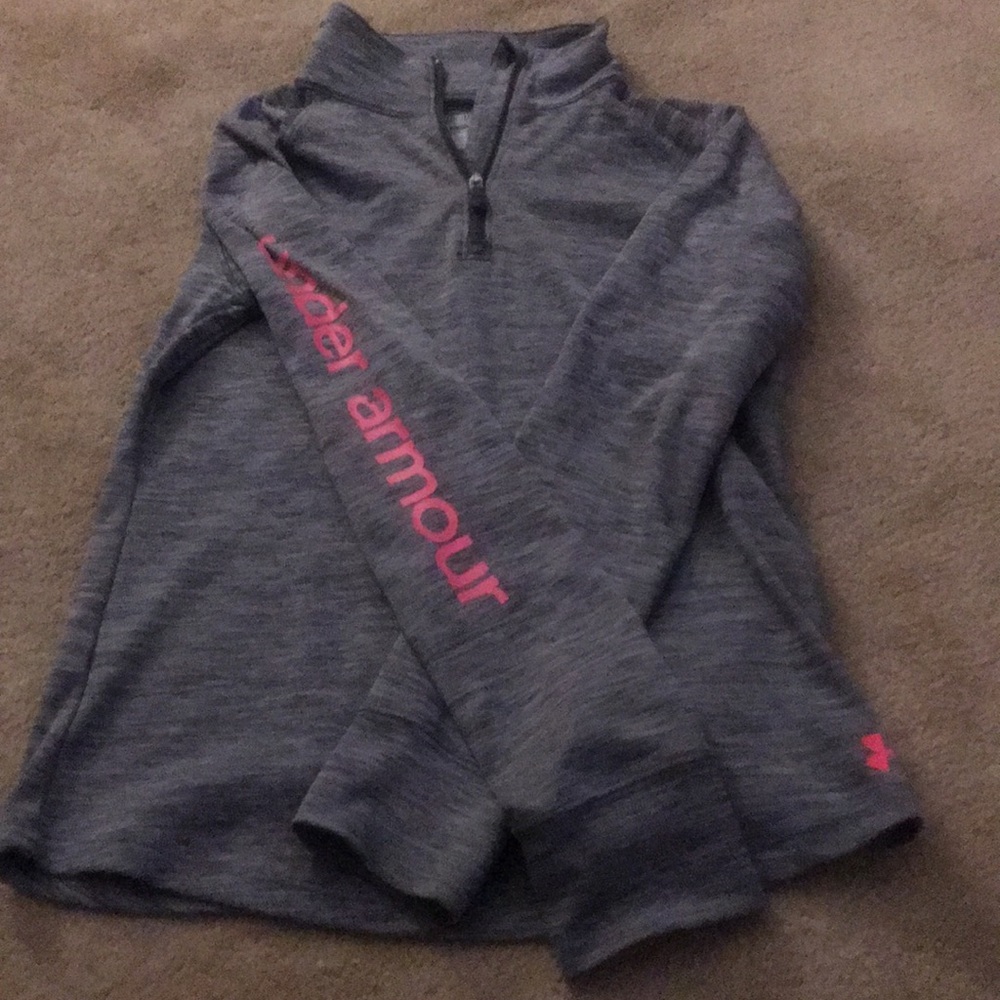 Under Armour girls size medium quarter zip up